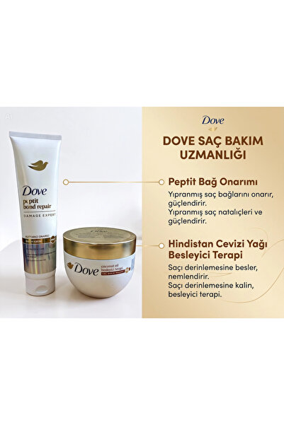 Dove SAÇ BAKIM SETİ - İleri Teknoloji Saç Bakım Sistemi: Peptit Bond Repair 1...