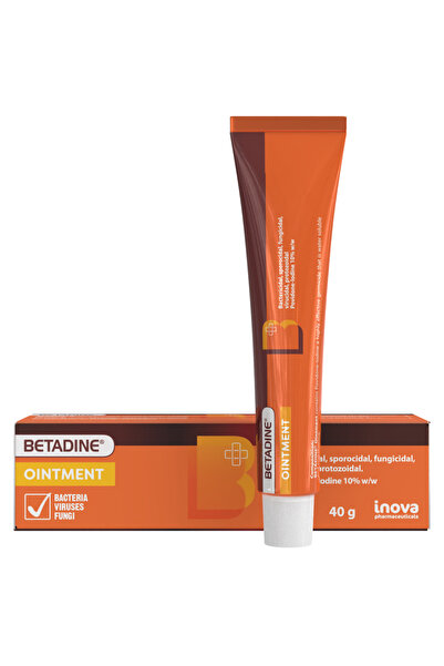 BETADINE مرهم مطهر يحتوي على 10% من بوفيدون اليود، 40 غرام