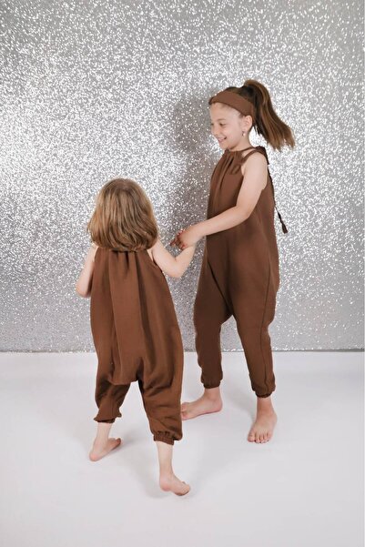 Bebeu 100% Organic Double Layer Muslin Girl's Shalwar Jumpsuit