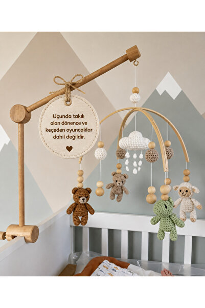Dönence Trend Wood Home ahşap beşik asma aparatı