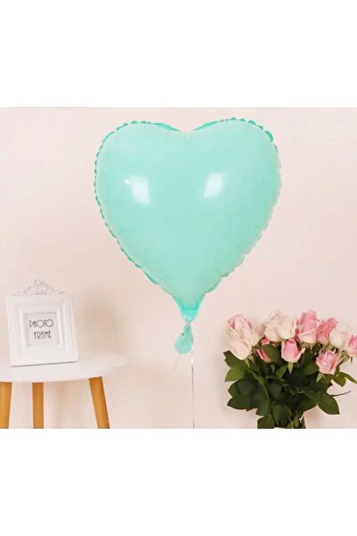 Deniz Party Store Macaron Green Heart Foil Balloon 18 Inch 45 Cm 1 Piece