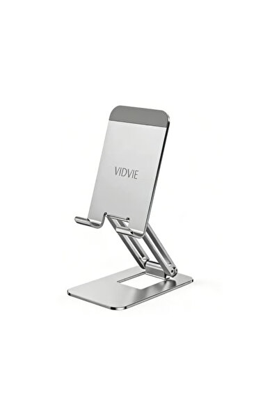 Vidvie HC1575 Foldable Aluminum Phone Stand with Adjustable Height and Anti-S...