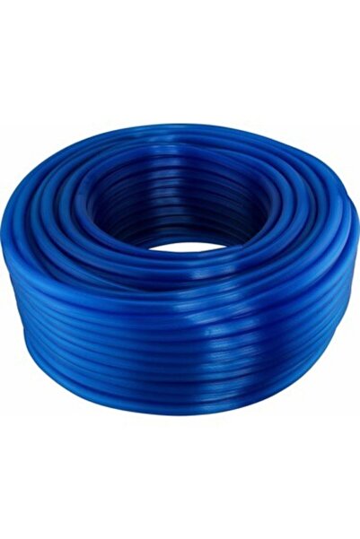 ÖZBALBAN 100 Metre Silikonlu Pvc Bahçe Çeşme Sulama Hortumu 3/4 25'lik Mavi