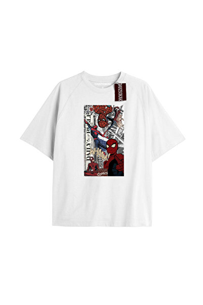 TIMESWASTINGIRL Tricou Spider-Man cu imprimeu de ziar Model No Way Home