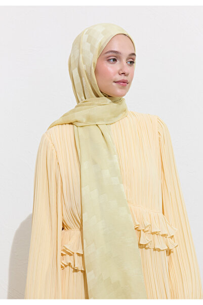 Freshscarfs Nori İpeksi Jakar Şal Adaçayı