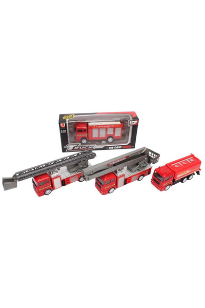 Robentoys Masina pompieri frictiune, din metal