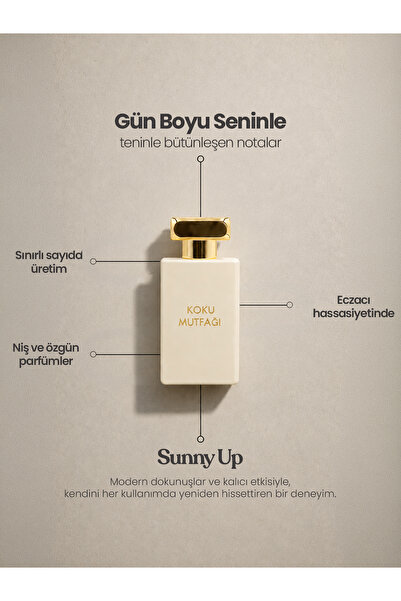 KOKU MUTFAĞI SUNNY UP Kadın Parfüm 50 ml | Kalıcı Niş EDP Parfüm | Bourbon Va...