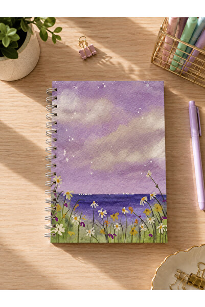 Lizy Spiral Bound Hardcover Notebook - 17X24Cm - 120 Sheets