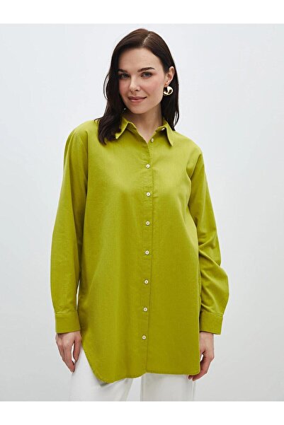 LC Waikiki LCWAIKIKI Classic Women's Shirt Tunic - Solid Long Sleeve
