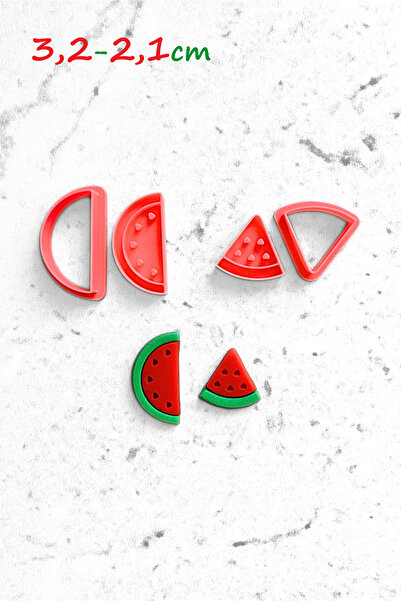 WE3D مجموعة قوالب وبطانة سيراميك من طين البوليمر وشريحة البطيخ من Summer Love...
