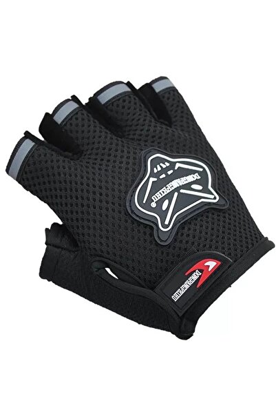 Choice5 black-Kids Kids Adult Half Finger Mesh Cycling Gloves Climbing Outdoo...