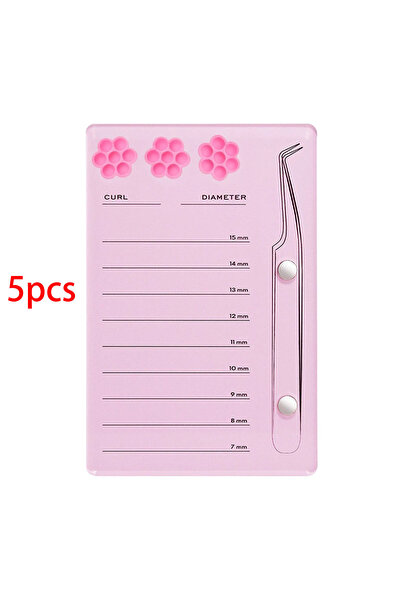 Choice6 A0022-5PCS Pink Eyelash Extension Scale Holder Magnetic Acrylic Lash ...