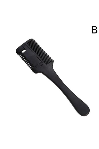 Choice black 2026 New Hair Cutting Comb Black Handle Hair Brushes with Razor ...