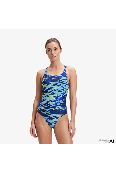 SPEEDO ملابس سباحة نسائية باللون الأزرق الداكن من Hyperboom