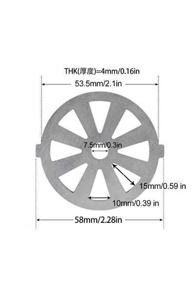 Choice E Meat Grinder Pinion Mixer Spare Parts Meat Grinder Knife Stainless S...