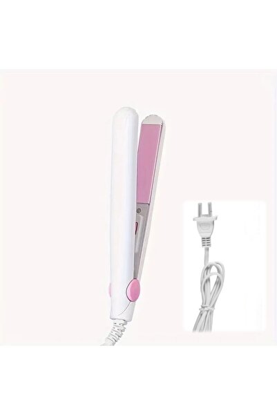 Choice3 WHITE 289--Small Hair Straightener & Curler Mini Portable Flat Iron f...