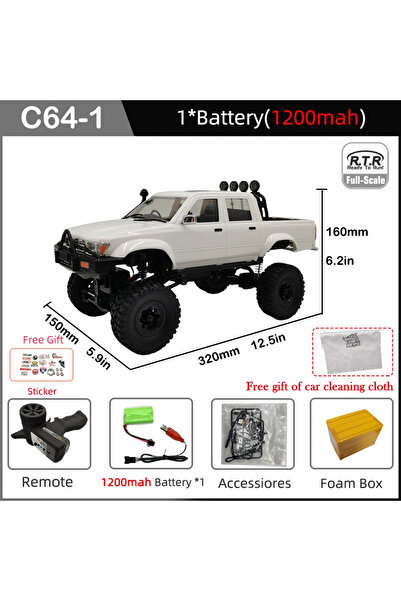 Choice سيارة WPL C64-1 RC الجديدة بمقياس 1:16 من طراز Hailax 2.4G 4WD، شاحنة ...