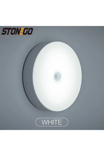 Choice مصباح أبيض بمستشعر حركة، تصميم مغناطيسي، مصباح ليلي LED، بطارية مدمجة ...