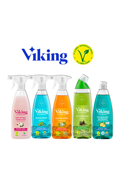 Viking Premium 5'li (mutfak,banyo,çok Amaçlı ,wc Temizleyici bulaşık Deterjan...
