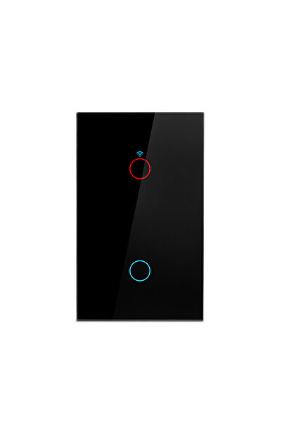 Choice5 black 2 gang 1/2/3/4 Gang Touch Switch Smart Wifi Light Switch No Neu...