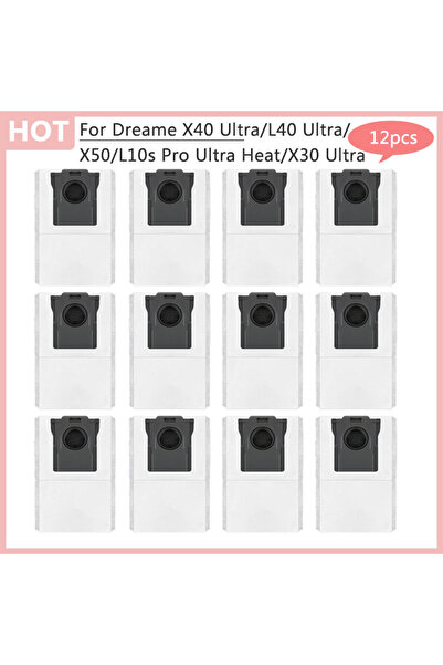Choice 12pcs Removal Trash Bag Accessories For Dreame X50, X40 Ultra, L10s Pr...