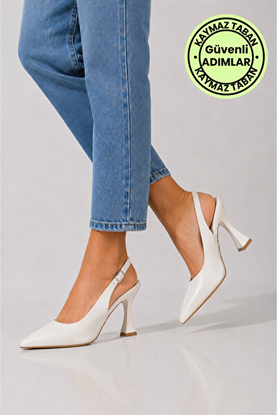 oliviashoes Pantofi stiletto de damă, cu cataramă, vârf ascuțit, toc de 9 cm,...