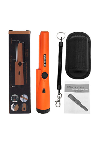 Choice1 Orange Metal Detector Outdoor Adventure Handheld Metal Detector Pinpo...