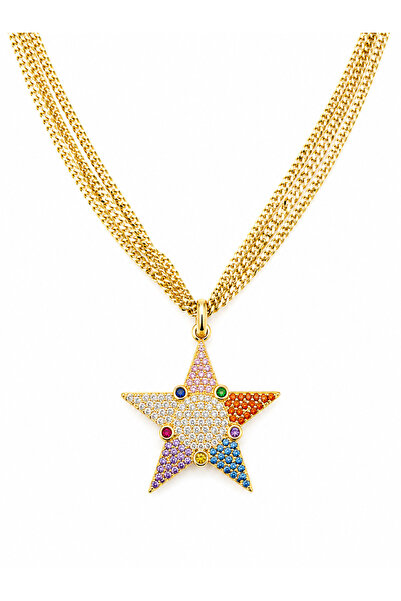 CHARMLUCKY Special Series Colorful Star Star Necklace