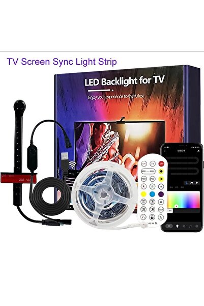 Choice 3.8Meter-55-65Inch 5v-Bluetooth Set RGBIC TV Backlight Strip With AR C...