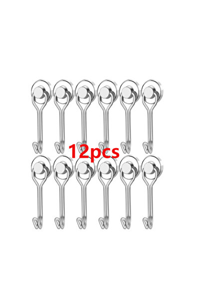 choice2 12pcs-D16-yin 20pcs Black Magnetic Hooks Cruis Heavy Duty Neodymium R...