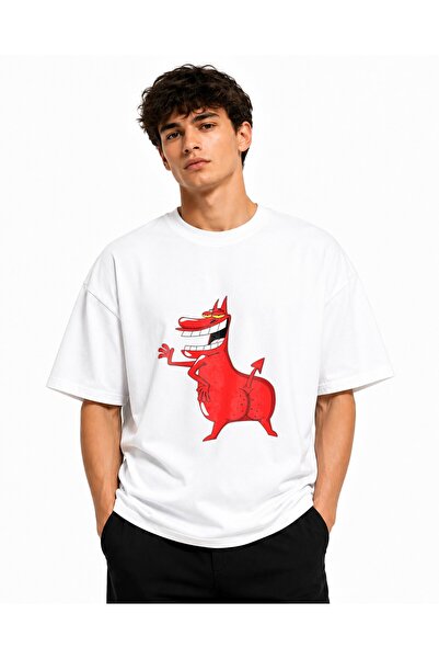 Inscriptie Unisex Βαμβακερό T-Shirt Υψηλής Ποιότητας  "Ο Κόκκινος Άνθρωπος "