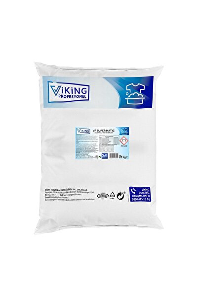 Viking Vp Super Matıc Ağartıcılı Toz Deterjan 20 Kg 1 Adet