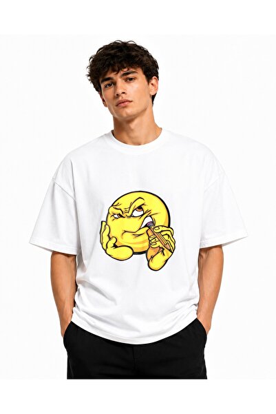Inscriptie Unisex Βαμβακερό T-Shirt Υψηλής Ποιότητας  "Πρόσωπο με σκέψη " (Κα...