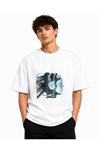 Inscriptie Ουνισέξ Βαμβακερό T-Shirt Υψηλής Ποιότητας  "Ρομπότ Επιστημονικής ...