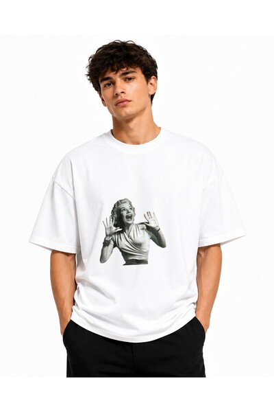 Inscriptie Unisex Premium Βαμβακερό Καθημερινό T-Shirt " με την "Μέριλιν Μονρ...