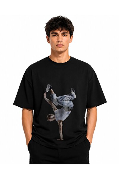 Inscriptie Tricou Unisex Bumbac Premium Casual " Evolution of hip hop dance "