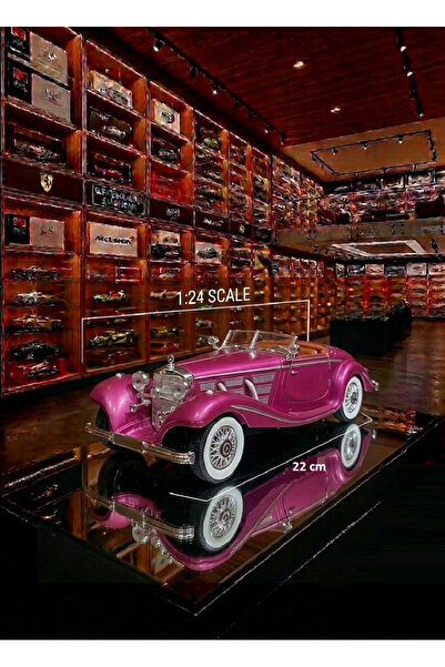 OYUNCAKSAHİLİ Mercedes Benz 500K Metal Klasik England 1936 Model 22cm Büyükbo...