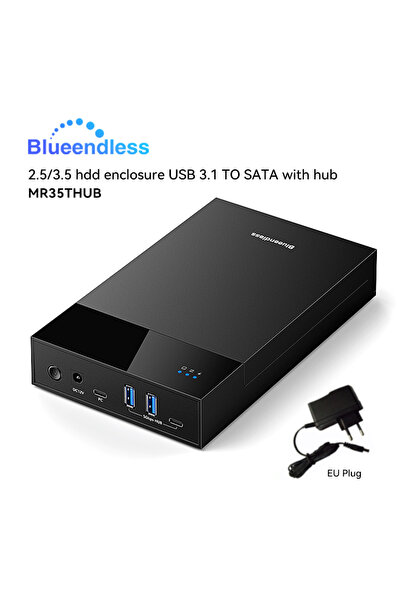 Choice1 MR35T HUB EU PLUG Blueendless 2.5/3. 5 HDD/SSD Enclosure with USB3.0 ...