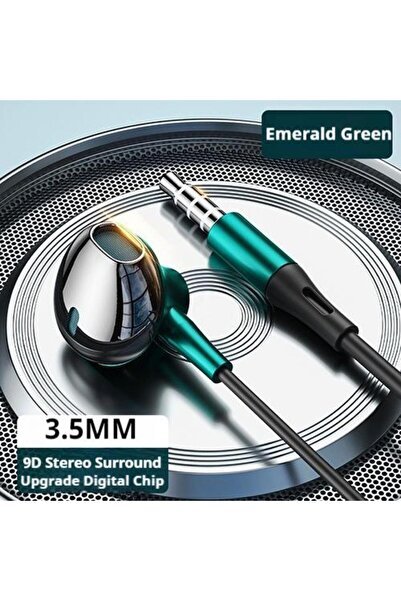 Choice5 green 3.5mm NEW 9D Surround Sound Type C&3.5mm Headphones Volume Cont...