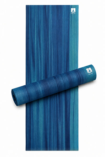 Rebuwo Per Yoga Matı Mavi 5mm, Ekolojik Fitness Matı, Kaydırmaz, Blue, Non-sl...