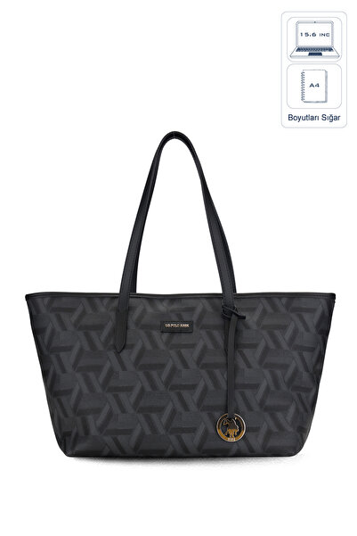 U.S. Polo Assn. حقيبة كتف نسائية سوداء Us26131