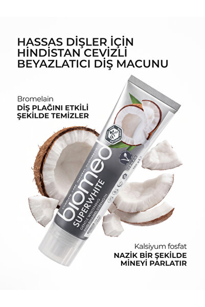 Biomed SuperWhite Florürsüz Beyazlatıcı Diş Macunu – Doğal İçerikli – 100 gr