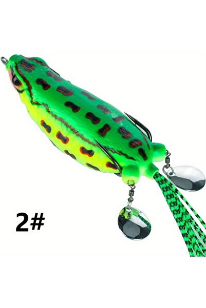 Choice 2 WEIHE 9cm25g ضفدع رعد عملاق ملون من الحرير معدّل بقطعتين