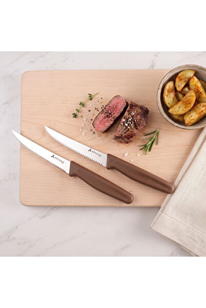 Aryıldız Daily Steak Bıçak 2’li Kahverengi