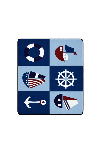 Factory Price - Sailor Play Mat & Rug - Navy Blue