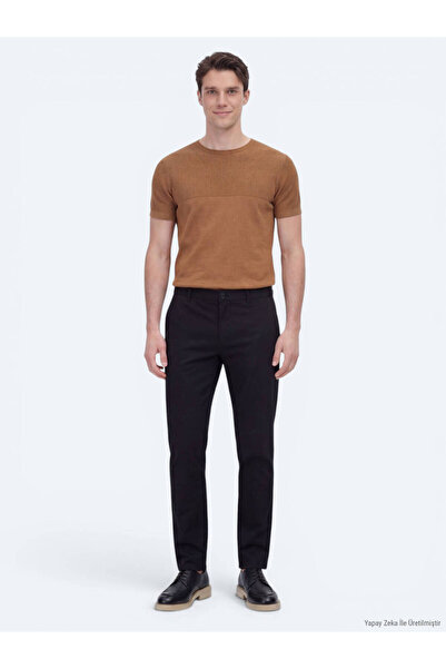 Kip Brown Crew Neck Patterned Knitwear