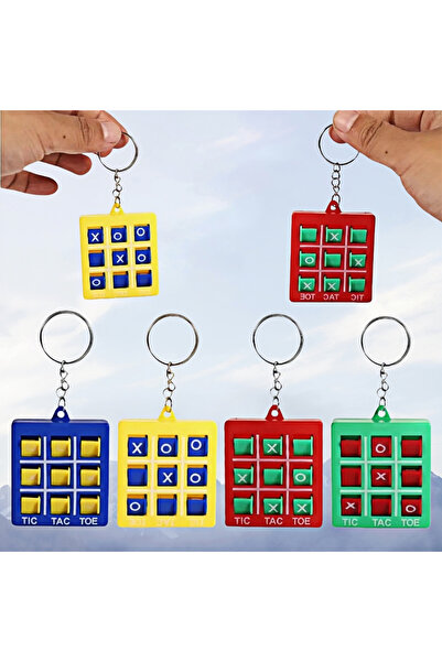 Choice 6PCS 6-30PC with Key Chain Tic Tac Toe Puzzle Game Children Birthday W...