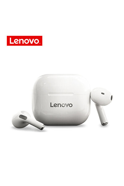 LENOVO سماعات LP40 البيضاء الأصلية، سماعات لاسلكية LP40، سماعات أذن بلوتوث TW...