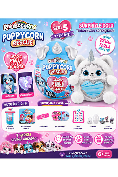 Zuru Rainbocorns Puppycorn Sürpriz Paket Rar14000-Gümüş Boynuz