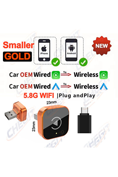 Choice1 23mm-2in1 2026 NEW Wireless CarPlay Android Auto 2IN1 Wireless Adapte...